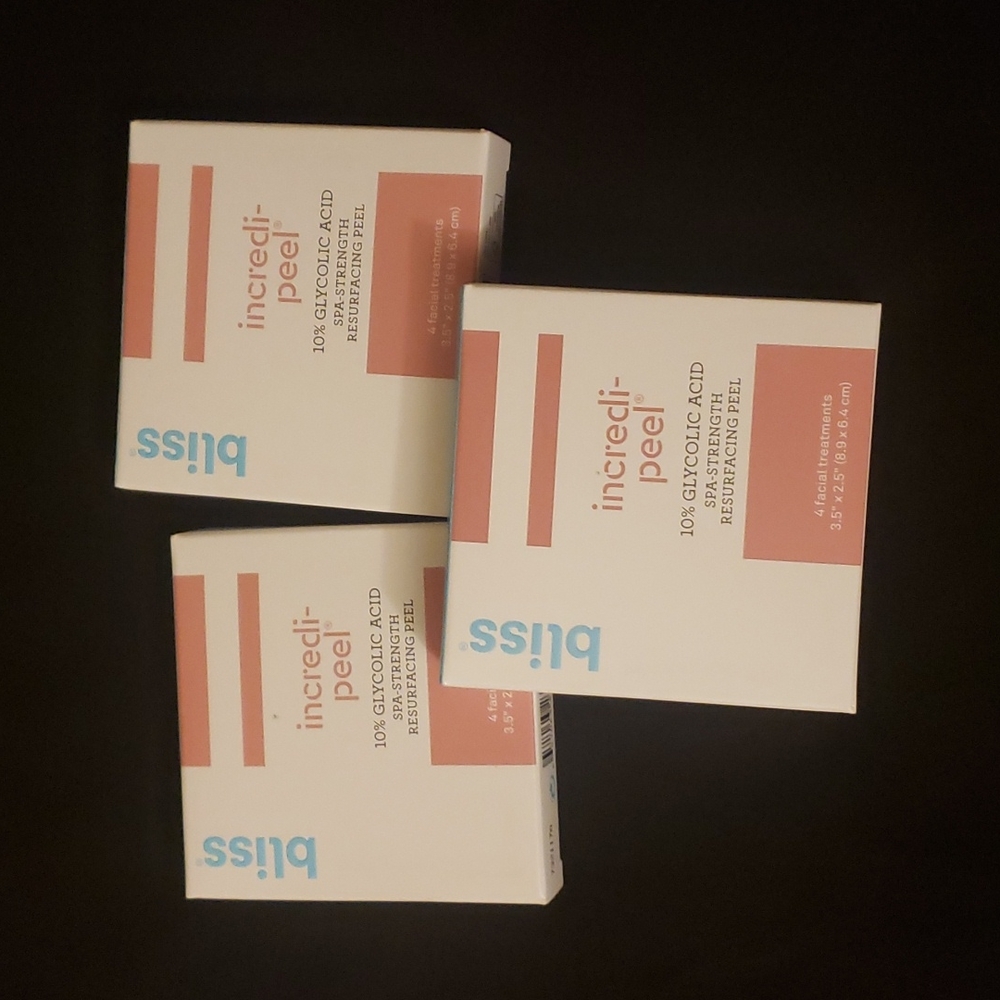Bundle! 3 bliss 4ct That's Incredi-peel Glycolic Acid Resurfacing Pads - Picture 7 of 12